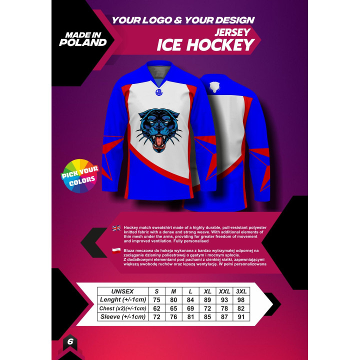 Bluza meczowa hokejowa Knight