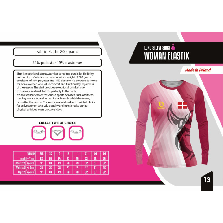 Long-Sleeve Shirt Woman Elastic