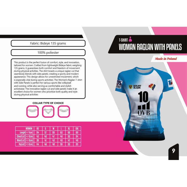 T-shirt Woman Raglan With Panels